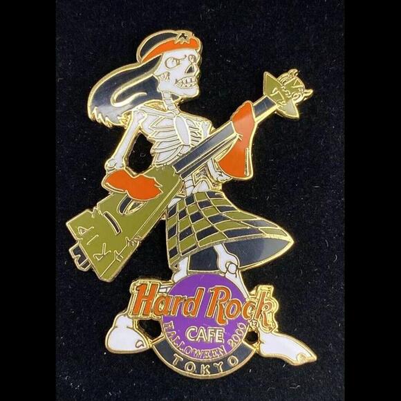 RARE Hard Rock Cafe TOKYO 2000 HALLOWEEN ~ Monsters Band Limited Edition Pin Set - Picture 4 of 9